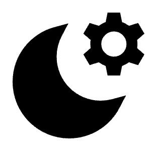 Settings Night Sight Fill Icon from Sharp Fill - Streamline Material Free Set