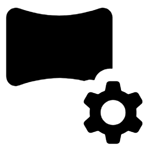 Settings Panorama Fill Icon from Rounded Fill - Material Pro Free Set