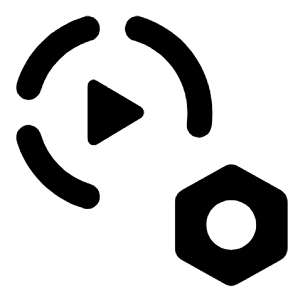 Settings Slow Motion Alt Fill Icon from Rounded Fill - Streamline Material Free Set