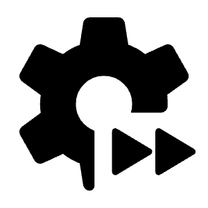 Settings Timelapse Fill Icon from Rounded Fill - Material Symbols Set