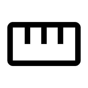 Straighten Icon from Outlined Line - Material Symbols Set