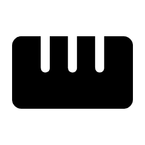 Straighten Fill Icon from Rounded Fill - Material Symbols Set