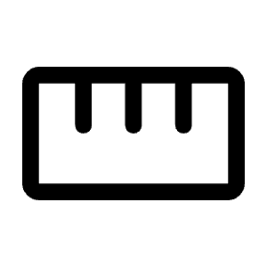 Straighten Icon from Rounded Line - Material Symbols Set