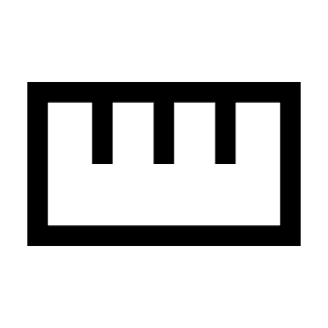 Straighten Icon from Sharp Line - Material Symbols Set