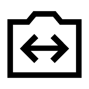 Switch Camera Icon from Sharp Line - Material Symbols Set