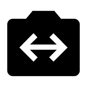 Switch Camera Fill Icon from Outlined Fill - Material Symbols Set