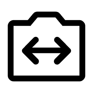 Switch Camera Icon from Rounded Line - Material Symbols Set