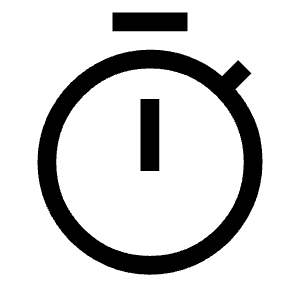 Timer Icon from Sharp Line - Material Symbols Set