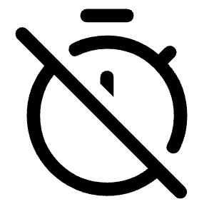 Timer Off Icon from Rounded Line - Material Symbols Set