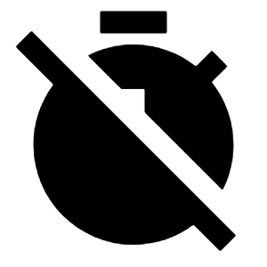 Timer Off Fill Icon from Sharp Fill - Streamline Material Free Set