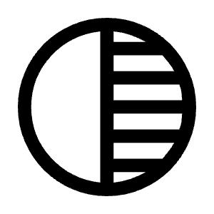 Tonality Fill Icon from Sharp Fill - Material Symbols Set