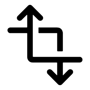 Transform Icon from Rounded Line - Material Symbols Set