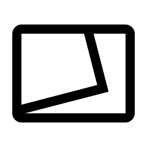 Transition Chop Icon from Outlined Line - Material Symbols Set