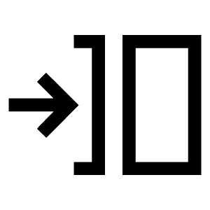 Transition Push Icon from Sharp Line - Material Symbols Set