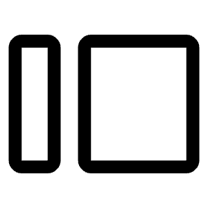 Transition Slide Icon from Outlined Line - Material Symbols Set