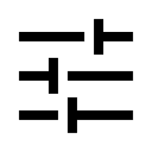 Tune Fill Icon from Outlined Fill - Material Symbols Set