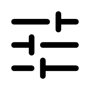 Tune Fill Icon from Rounded Fill - Material Symbols Set