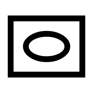 Vignette Icon from Sharp Line - Material Symbols Set