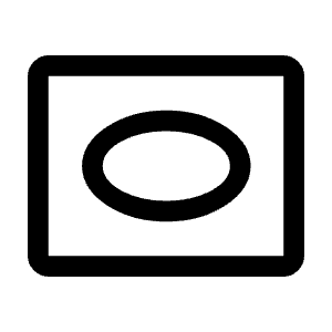 Vignette Icon from Outlined Line - Material Symbols Set