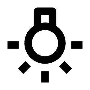 Wb Incandescent Icon from Outlined Line - Material Pro Free Set