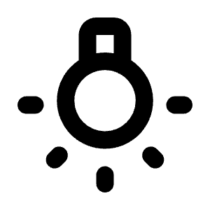 Wb Incandescent Icon from Rounded Line - Material Pro Free Set