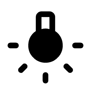 Wb Incandescent Fill Icon from Rounded Fill - Material Symbols Set