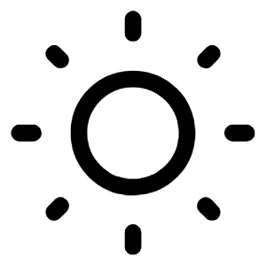 Wb Sunny Icon from Rounded Line - Material Symbols Set