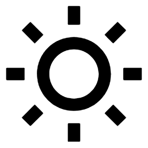 Wb Sunny Icon from Outlined Line - Material Pro Free Set