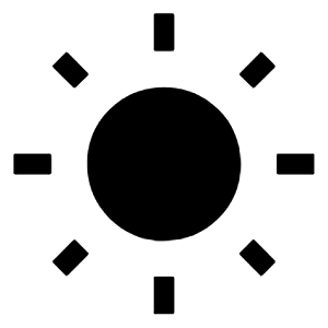 Wb Sunny Fill Icon from Outlined Fill - Material Symbols Set