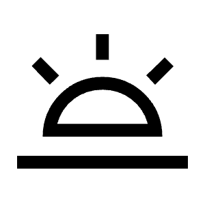 Wb Twilight Icon from Sharp Line - Material Symbols Set