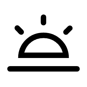 Wb Twilight Icon from Rounded Line - Material Symbols Set