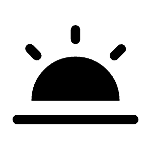 Wb Twilight Fill Icon from Rounded Fill - Material Symbols Set