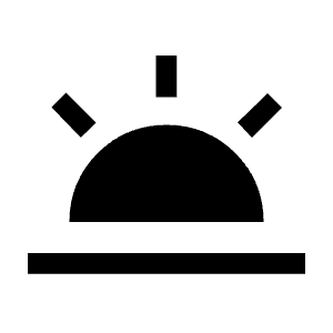 Wb Twilight Fill Icon from Sharp Fill - Material Symbols Set