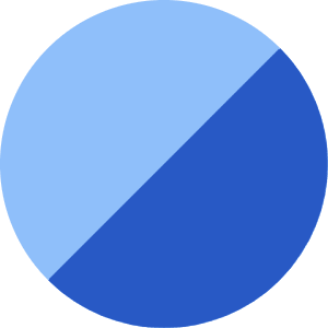 Bottom Right Half Shadow Circle Icon from Core Flat Set
