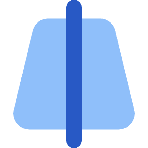 Edit Trapezoid Vertical Icon from Core Flat Set
