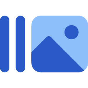 Gallery Slide Icon from Core Flat Set