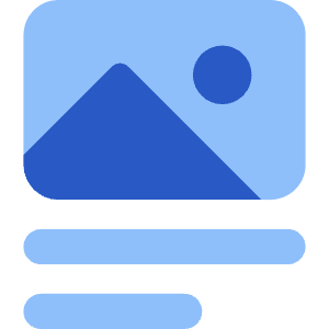 Image Caption Icon from Core Flat Set