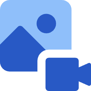 Image To Video Icon from Core Flat Set