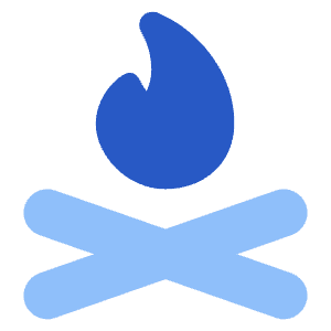 Campfire Icon from Core Flat Set