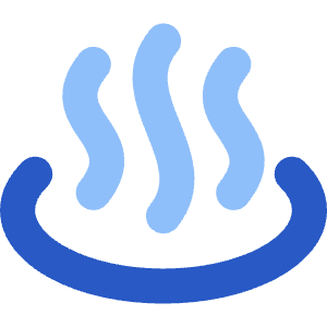 Hot Spring Icon from Core Flat Set