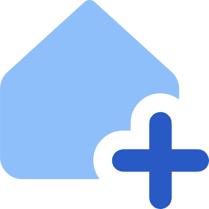 House Add Home Icon from Core Flat Set