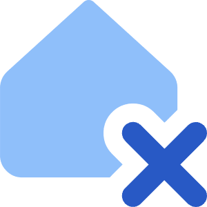 House Delete Home Icon from Core Flat Set