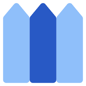 House Fence Icon from Core Flat Set
