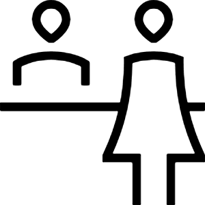 Information Desk People Icon from Guidance – Free Set