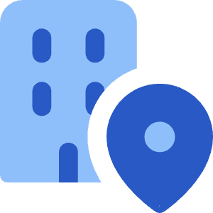 Location Office Icon from Core Flat Set