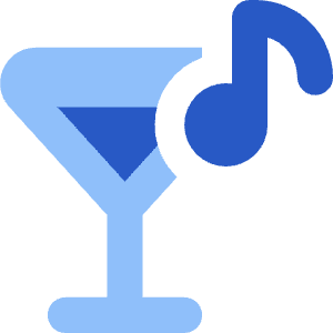 Nightlife Karaoke Bar Icon from Core Flat Set