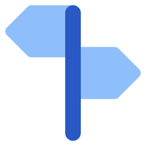 Street Sign Icon from Core Flat Set