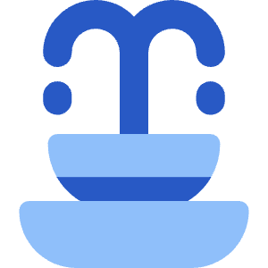 Water Fountain Icon from Core Flat Set