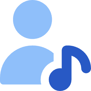 Artist Song Icon from Core Flat Set