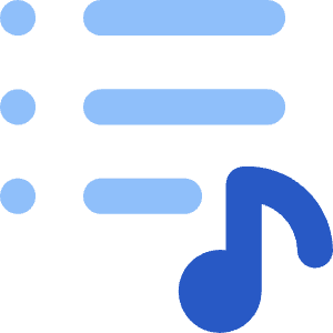 Play List 7 Icon from Core Flat Set